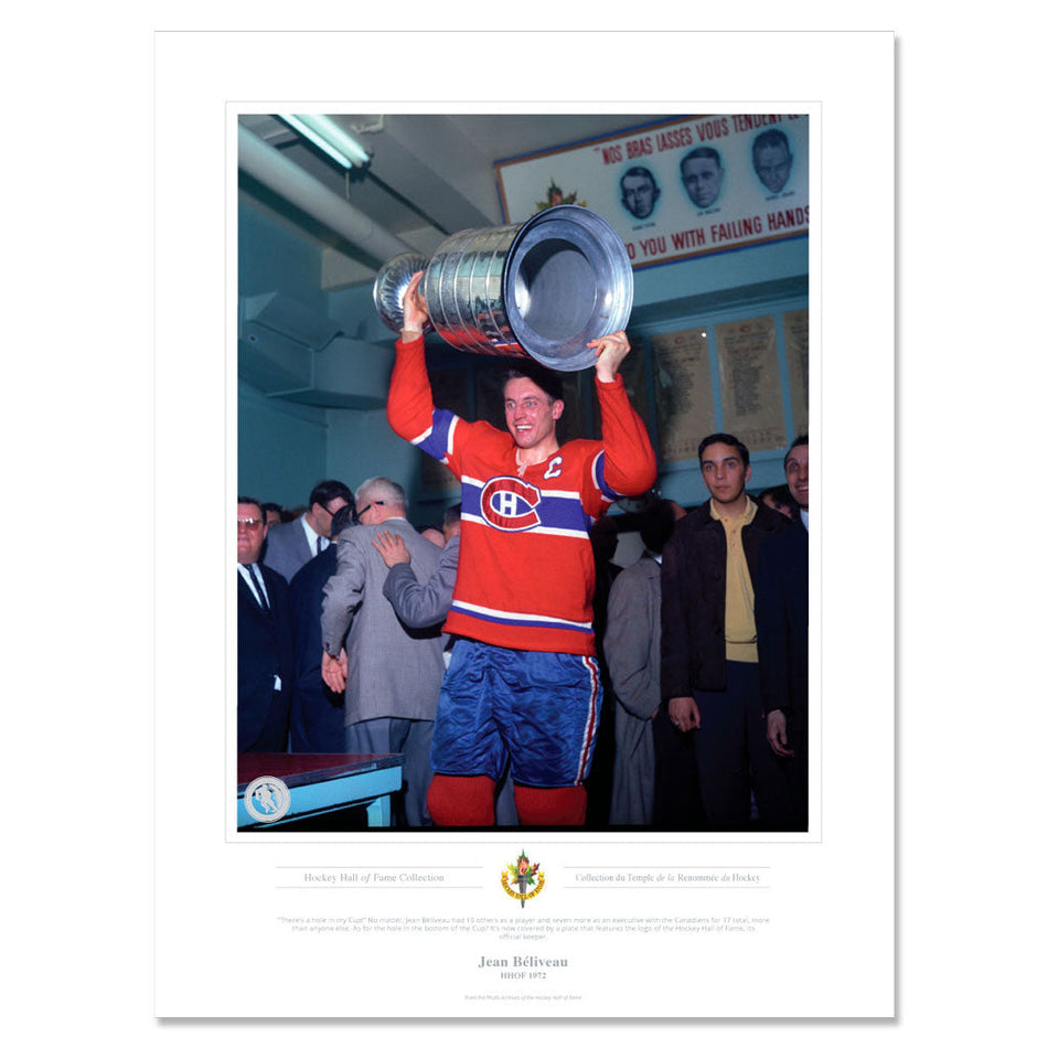 Montreal Canadiens Memorabilia - 1972 John Beliveau x Classic - 12" x 16" Print