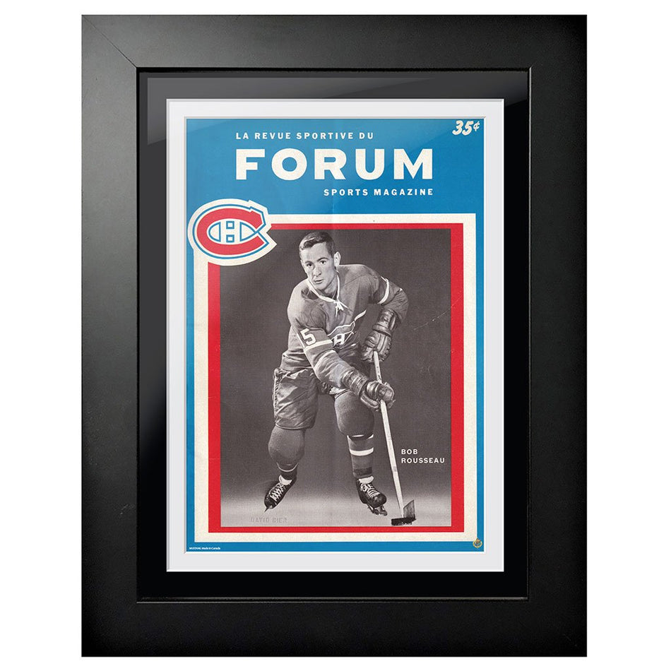 Montreal Canadiens Program Cover - Forum Sports Magazine Bobby Rousseau