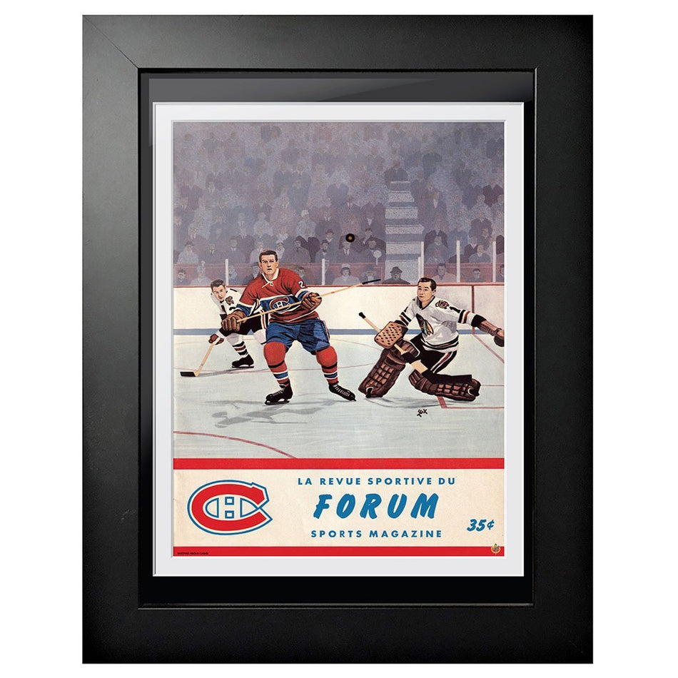 Montreal Canadiens Program Cover - Forum Sports Magazine Montreal vs. Chicago