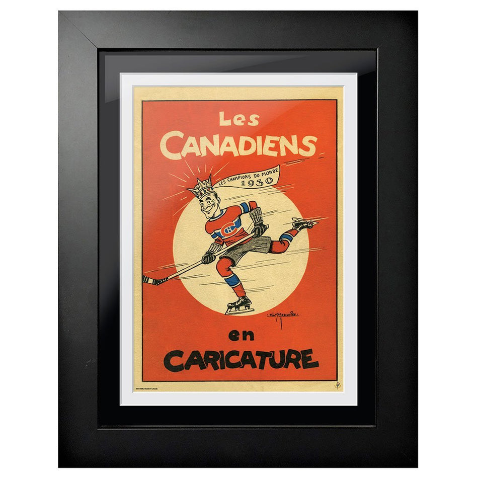 Montreal Canadiens Program Cover - Les Canadiens en Caricature 1930