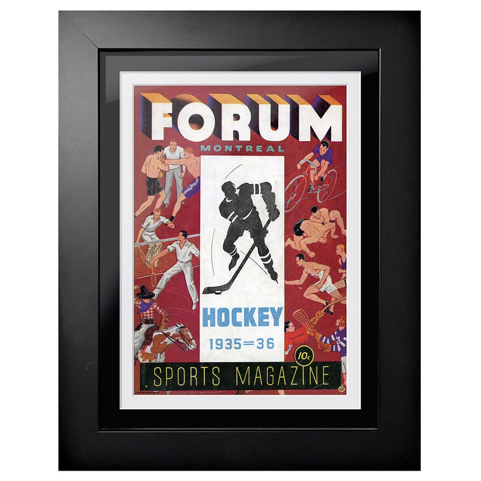 Montreal Canadiens Program Cover - Forum Sports Magazine 1935