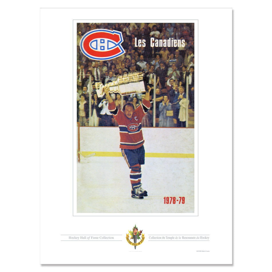 Montreal Canadiens Program Cover Replica Print - Les Canadiens 1978-79 Stanley Cup Hoist