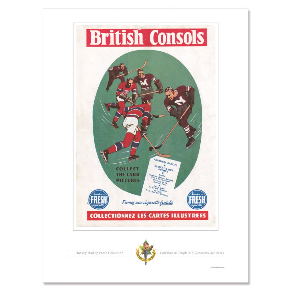Montreal Canadiens Program Cover Replica Print - British Consols