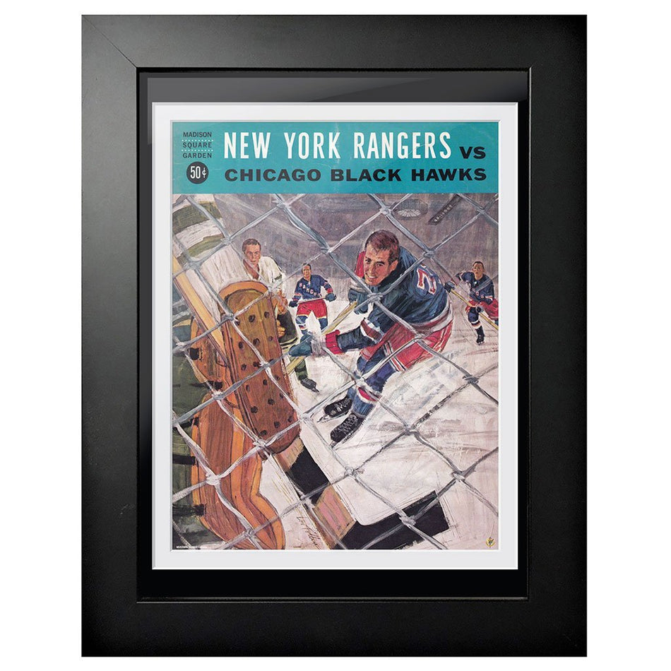New York Rangers Program Cover - New York Rangers vs Chicago Blackhawks