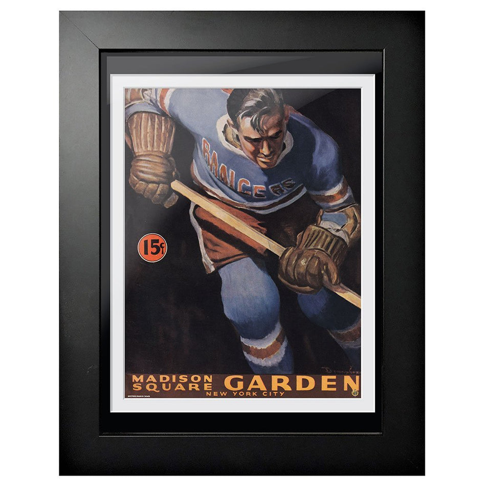 New York Rangers Program Cover - Madison Square Garden Player Rush 1942