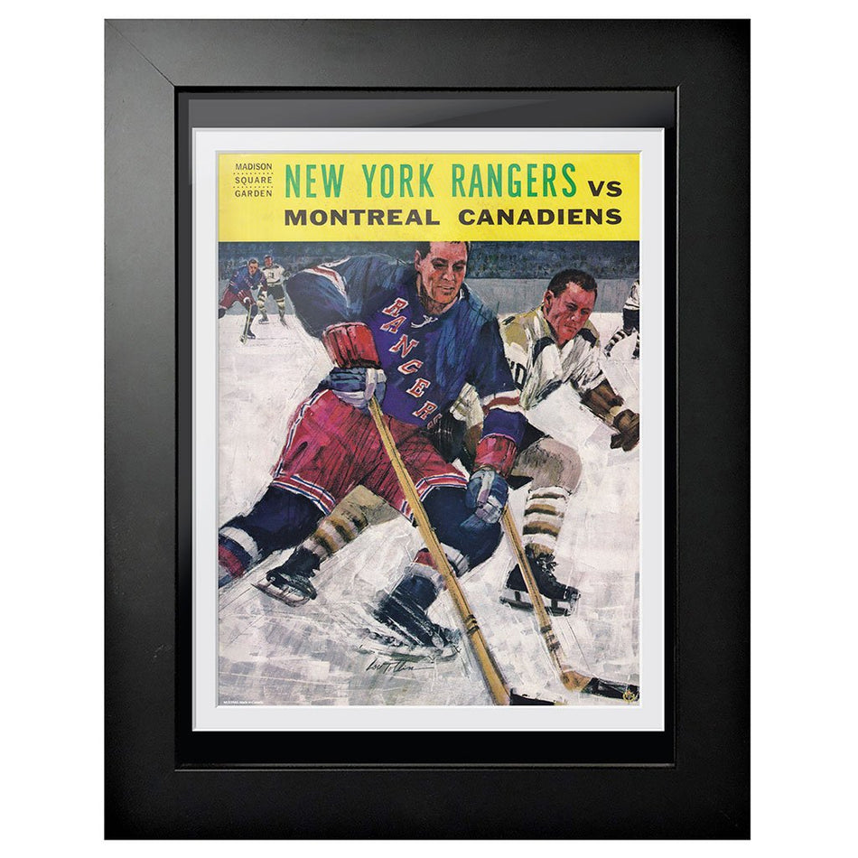 New York Rangers Program Cover - New York Rangers vs. Montreal Canadiens