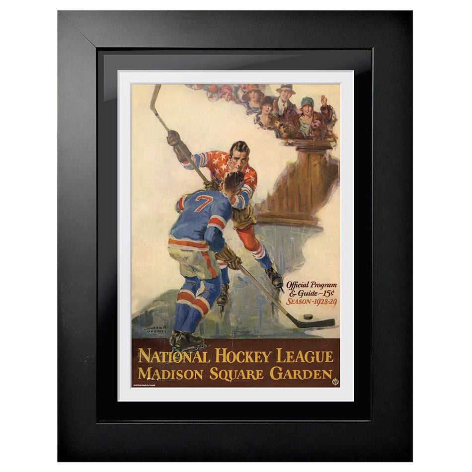 New York Rangers Program Cover - Madison Square Garden Slapshot 1928