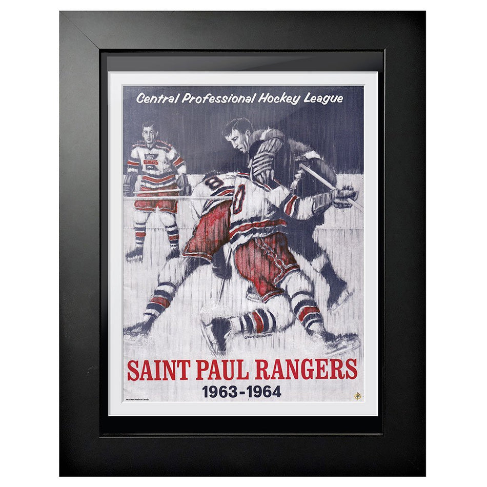 New York Rangers Program Cover - Saint Paul Rangers 3 on 1