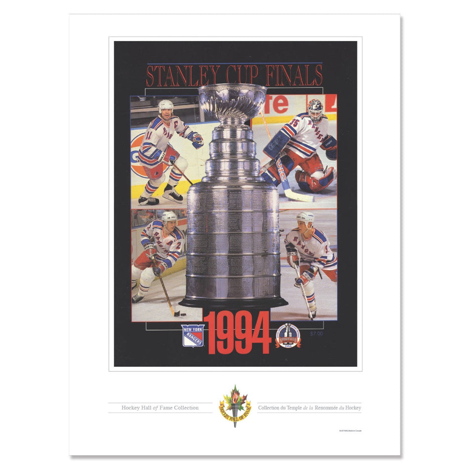 New York Rangers Program Cover Replica Print - 1994 Stanley Cup Finals