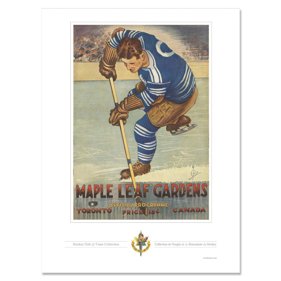 Toronto Maple Leafs Program Cover Replica Print - Maple Leaf Gardens Slapshot