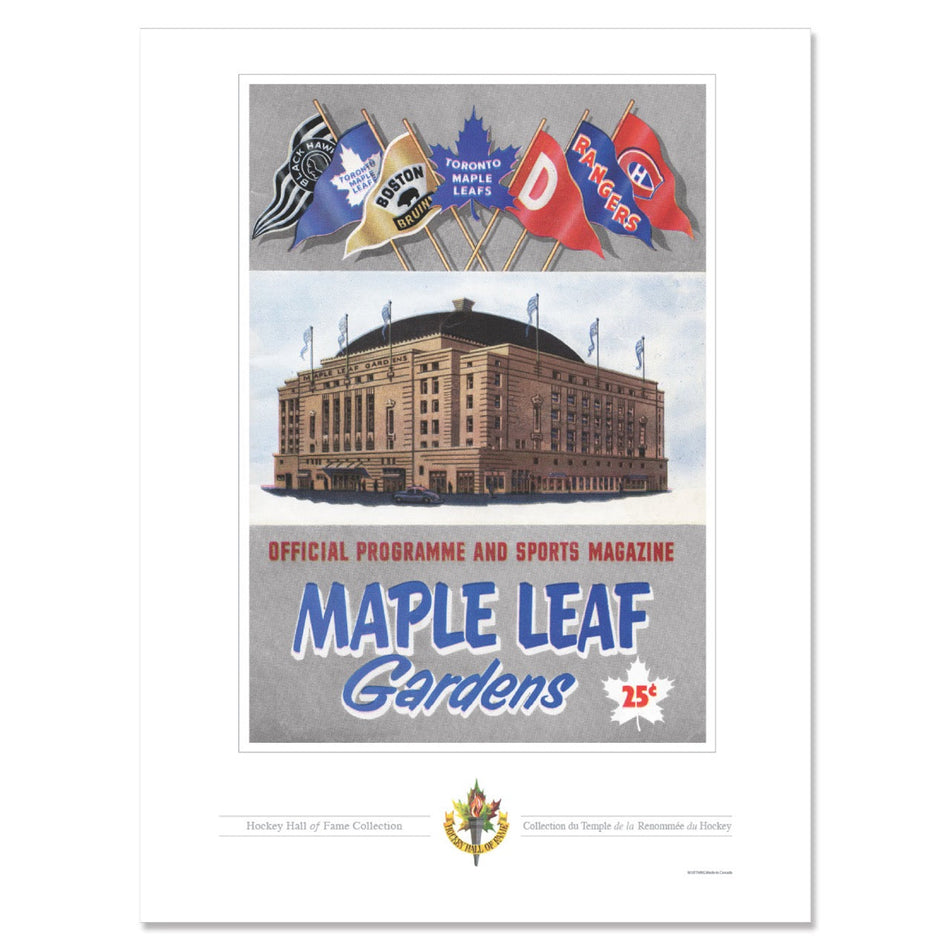 Toronto Maple Leafs Print - 12" x 16" Banner Flags Program Cover Print