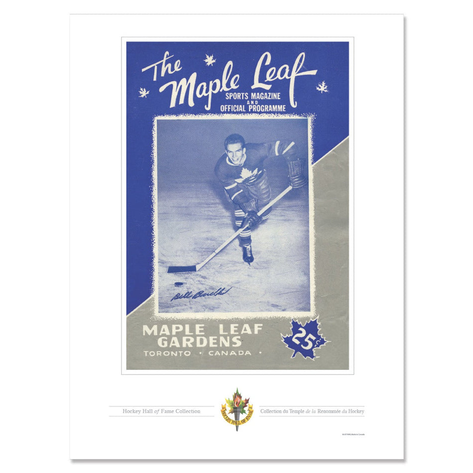 Toronto Maple Leafs Program Cover Replica Print - The Maple Leaf Sports Magazine