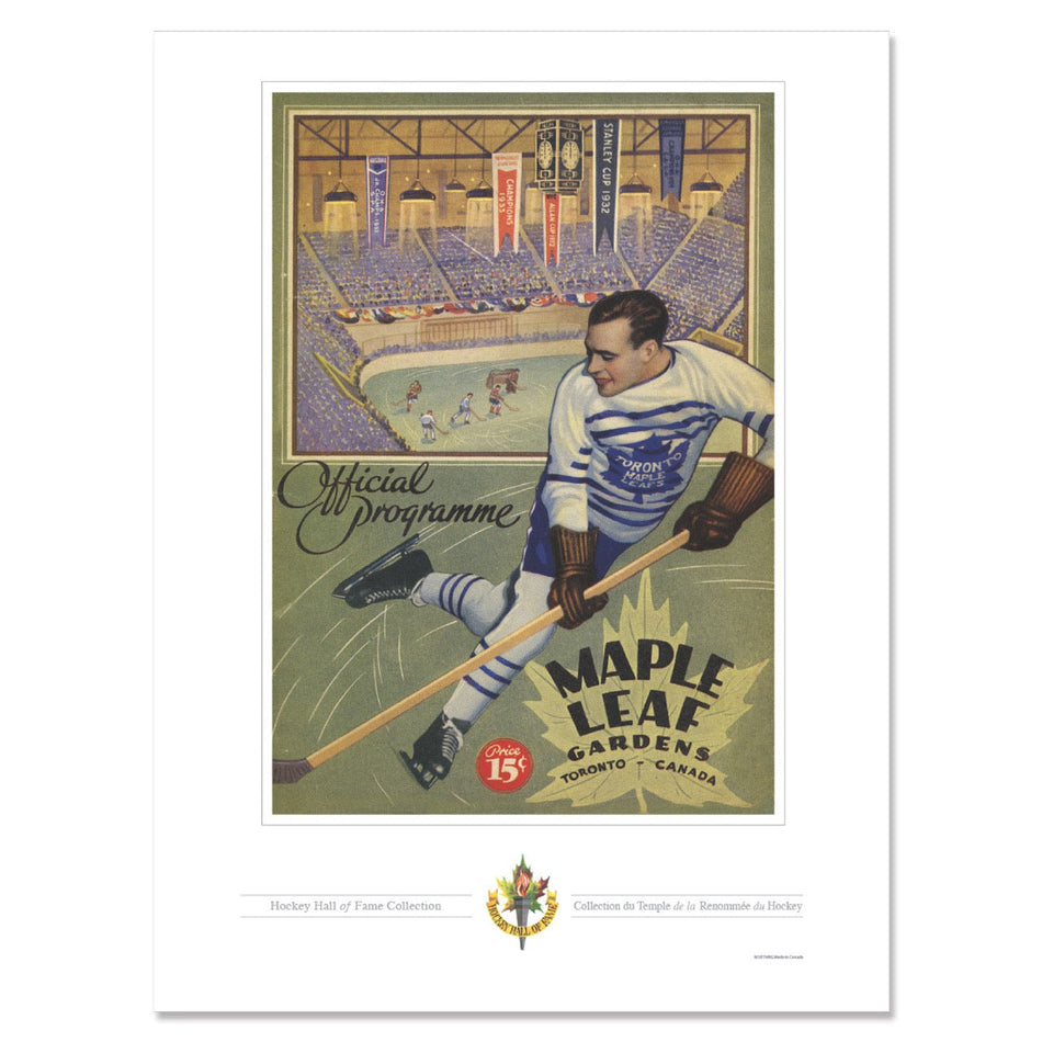 Toronto Maple Leafs Memorabilia-Maple Leaf Gardens Lookout Program Cover Replica Print