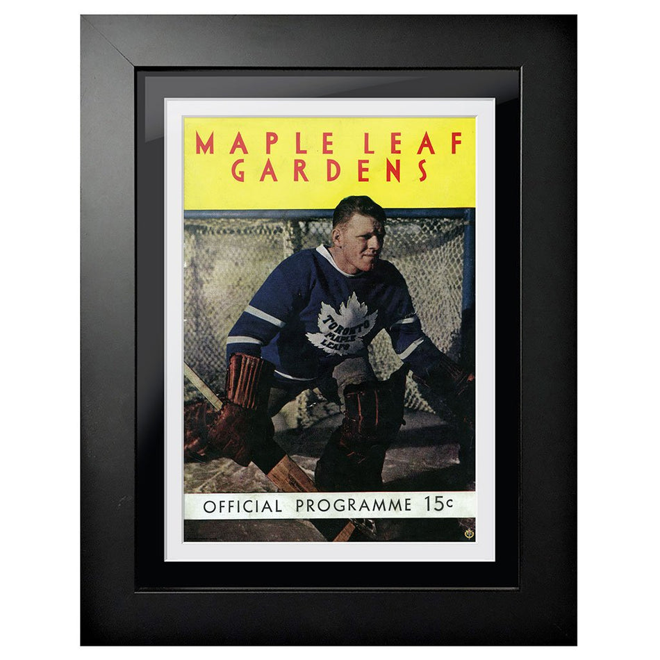 Toronto Maple Leafs Program Cover - Maple Leaf Gardens Goalie Edition