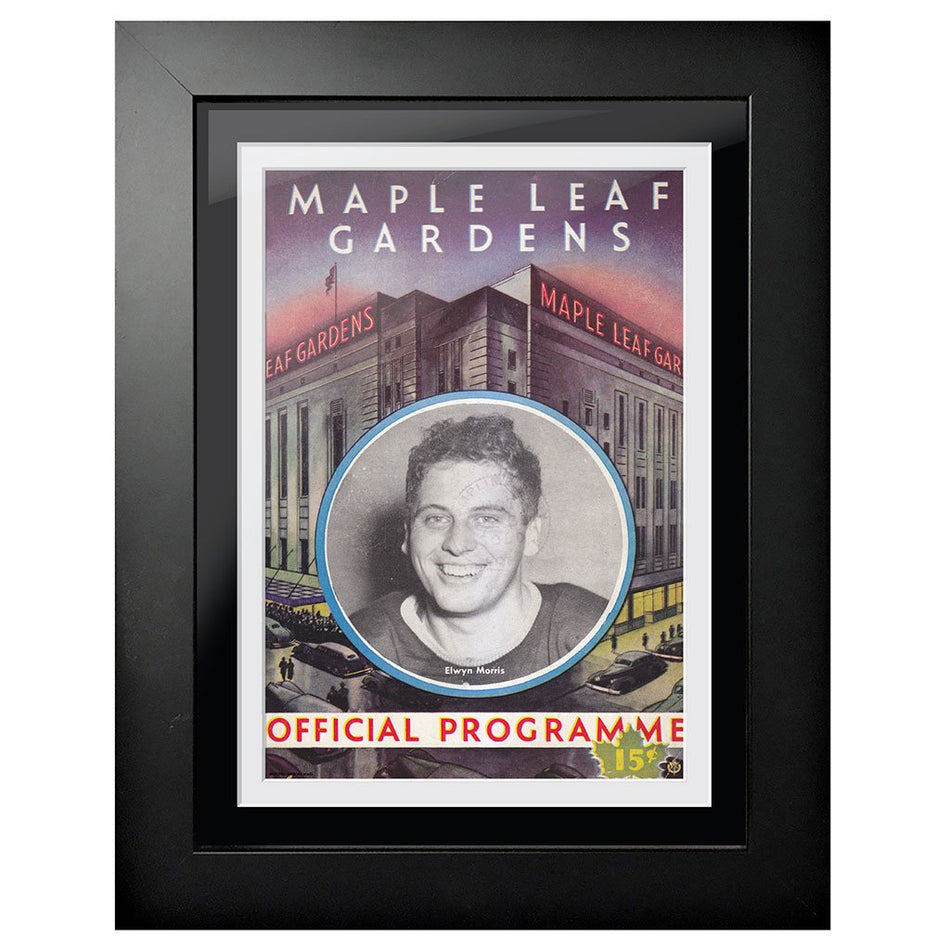 Toronto Maple Leafs Program Cover - Maple Leaf Gardens Black & White Image