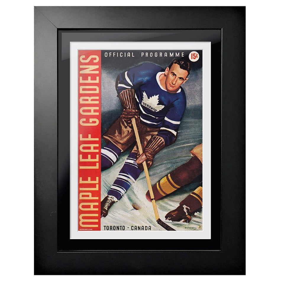 Toronto Maple Leafs Memorabilia-Maple Leaf Gardens Red Border Program Cover