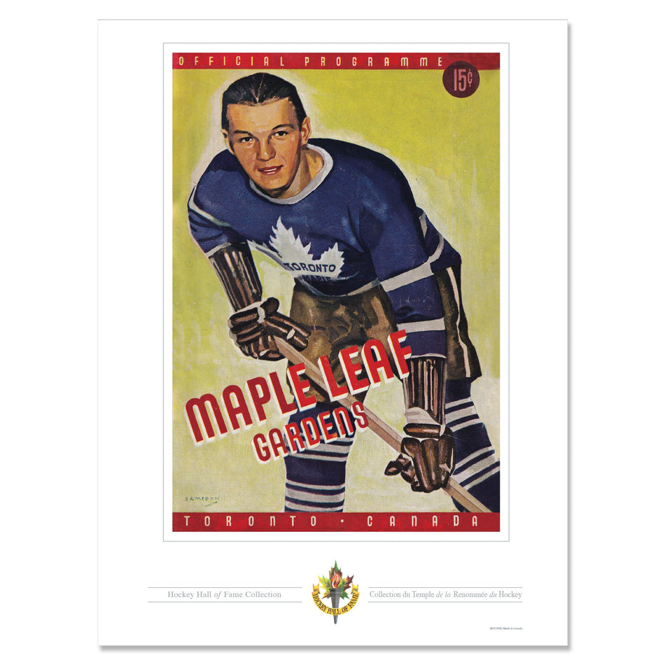 Toronto Maple Leafs Program Cover Replica Print - Maple Leaf Gardens Toronto Canada Edition
