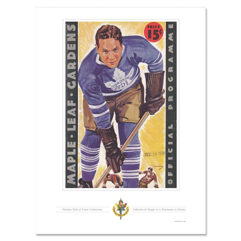 Toronto Maple Leafs Memorabilia-Maple Leaf Gardens Giant Player Program Cover Replica Print