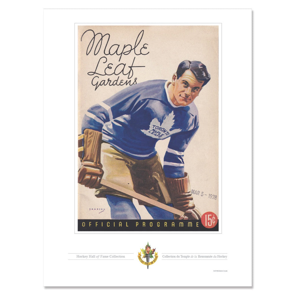 Toronto Maple Leafs Program Cover Replica Print - Maple Leaf Gardens Cursive Edition