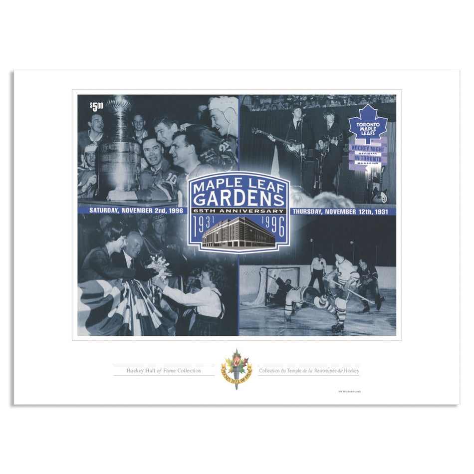 Toronto Maple Leafs Program Cover Replica Print - Maple Leaf Gardens 65th Anniversary 1931-1996