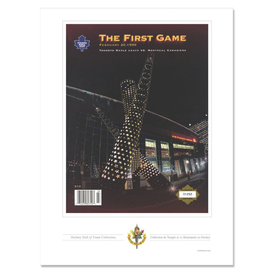 Toronto Maple Leafs Program Cover Replica Print - Maple Leaf Gardens ACC The First Game
