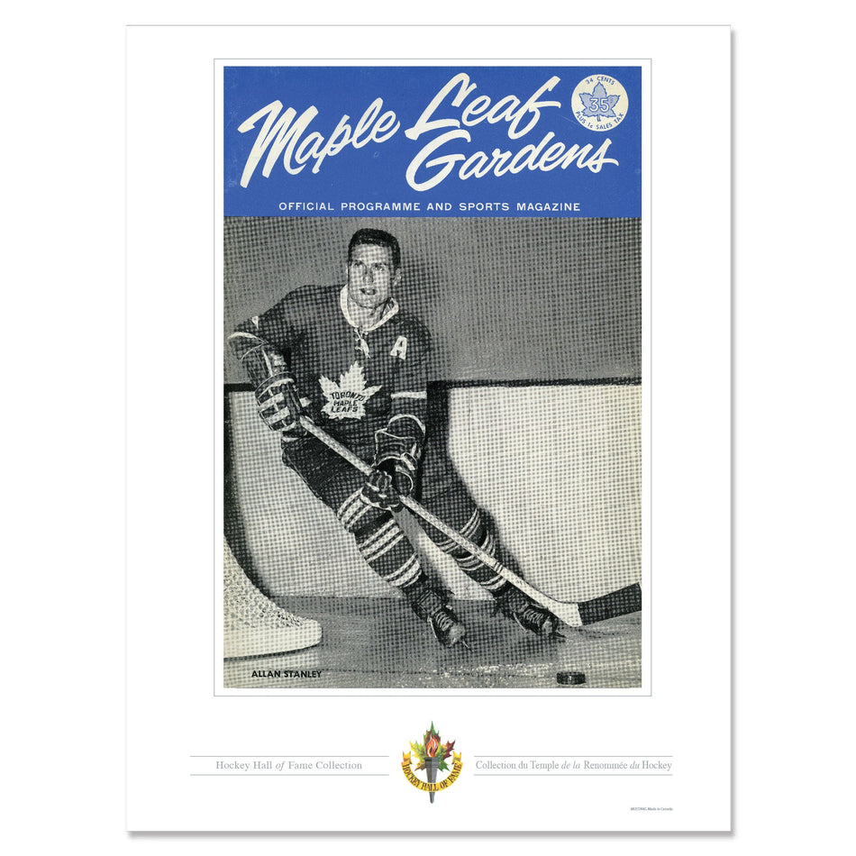 Toronto Maple Leafs Program Cover Replica Print - Maple Leaf Gardens Allen Stanley