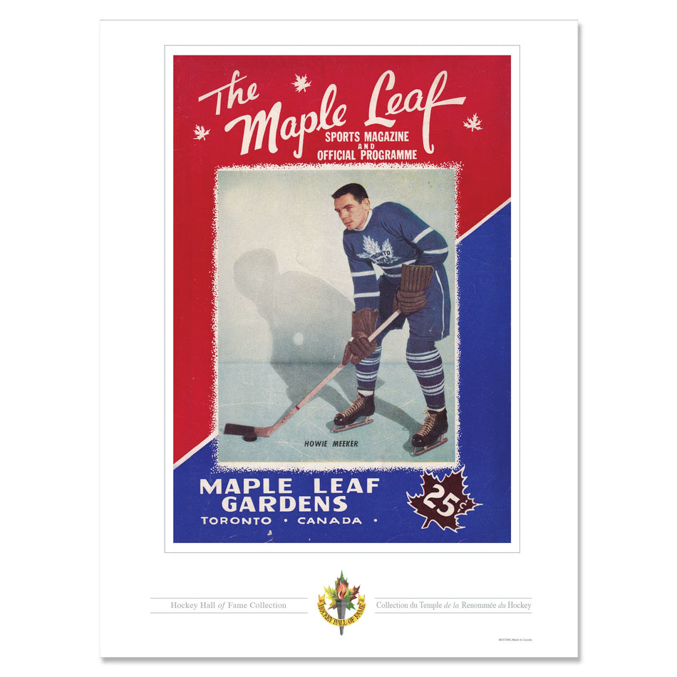 Toronto Maple Leafs Program Cover Replica Print - Maple Leaf Gardens Howie Meeker