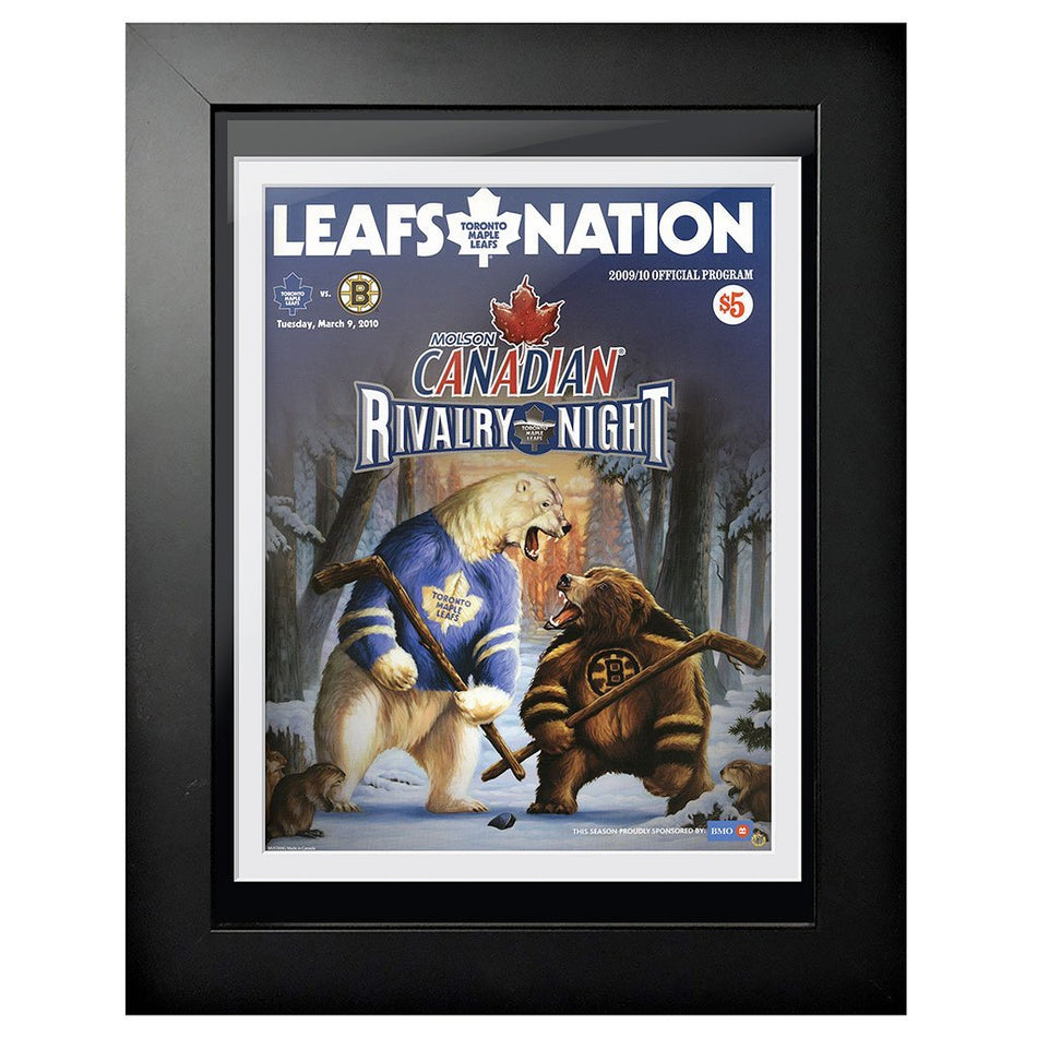 Toronto Maple Leafs Memorabilia-2010 Toronto vs Boston Rivalry Night Program Cover