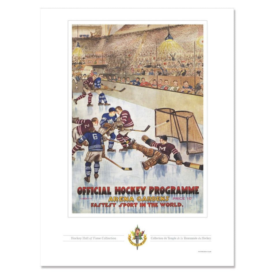 Toronto Maple Leafs Memorabilia-Arena Gardens Program Cover Replica Print