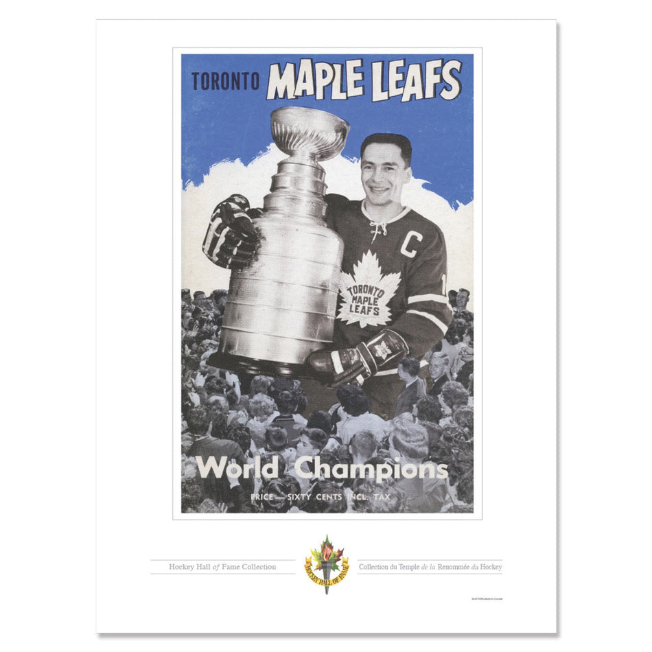 Toronto Maple Leafs Memorabilia-1967 World Champions Program Cover Replica Print