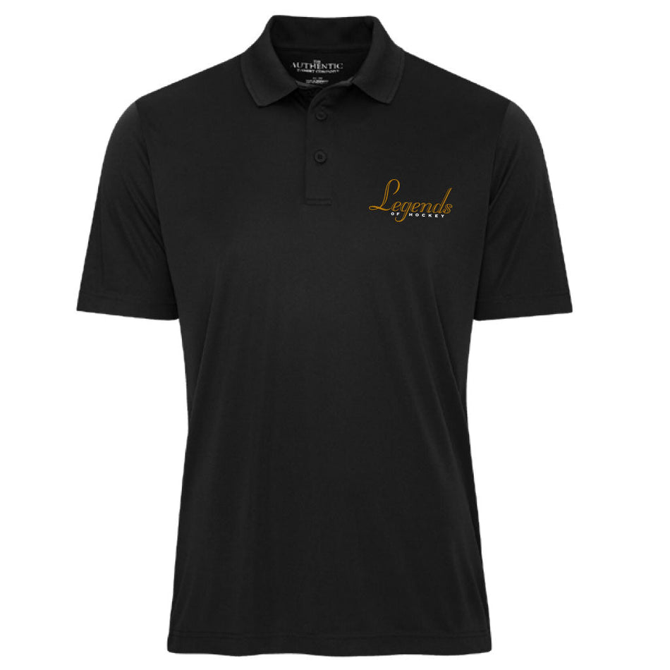 Men's Athletic Legends Black Polo