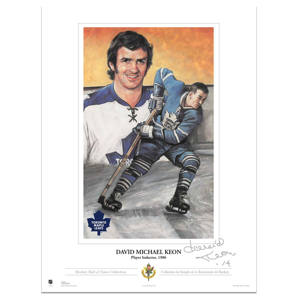 Toronto Maple Leafs Memorabilia | David Keon Collectors Card Print 12"x16"