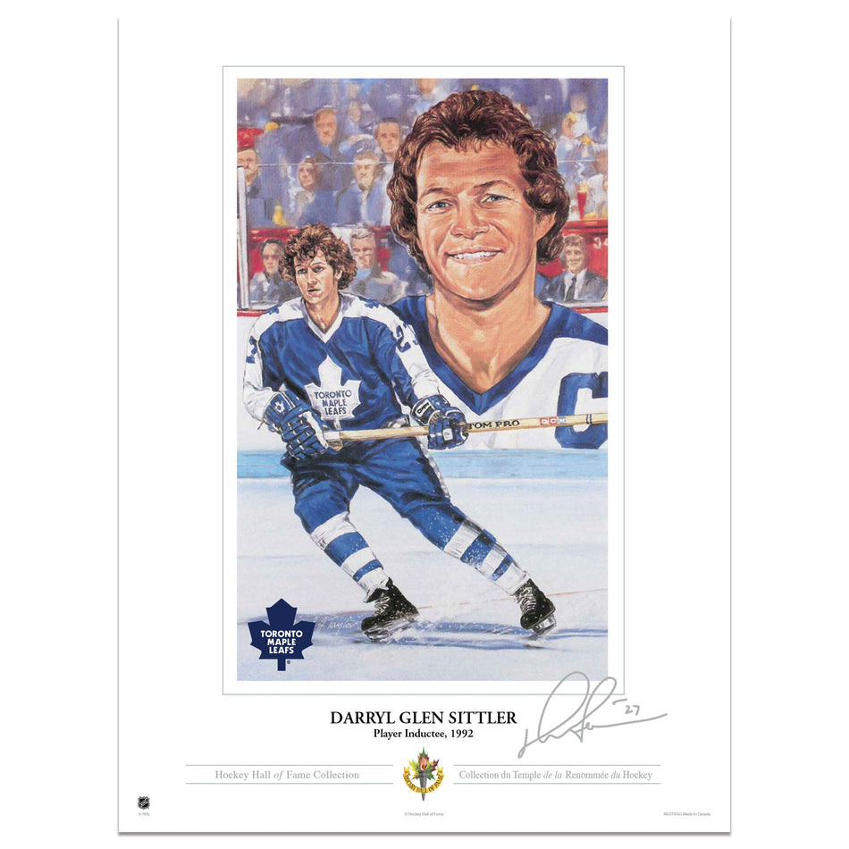 Toronto Maple Leafs Memorabilia | Darryl Sittler Collectors Card Print 12"x16"