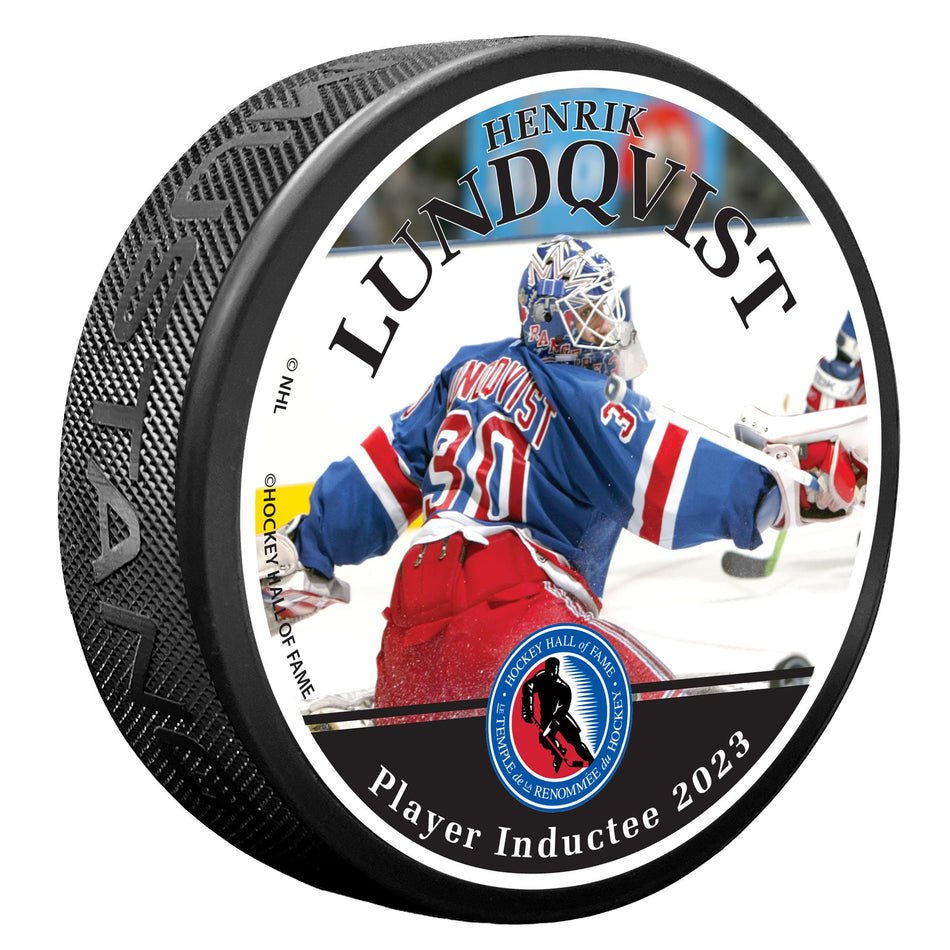 2023 Henrik Lundqvist Photo Puck - NHL Legend