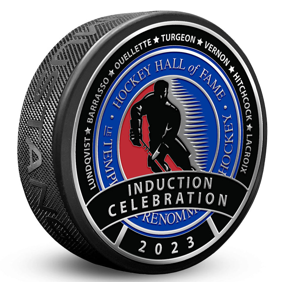 2023 Hockey Hall of Fame Legend Induction Puck - Medallion