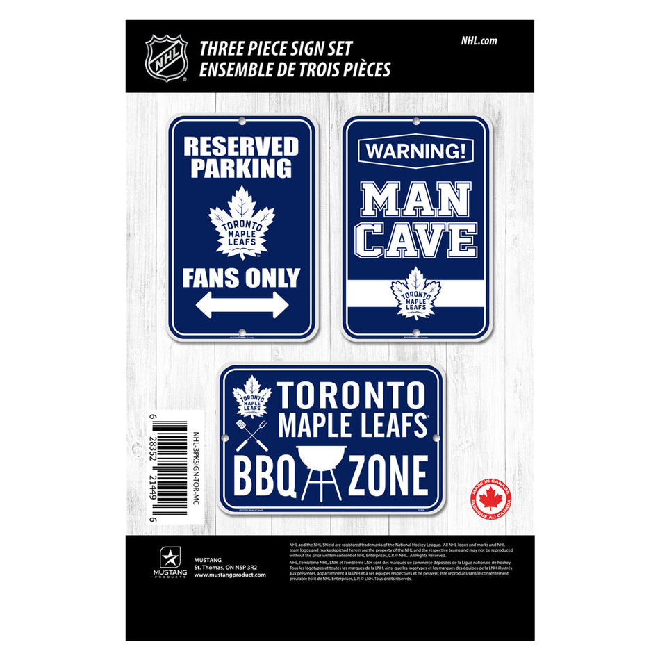 Toronto Maple Leafs 3 Pack Mini Sign Set