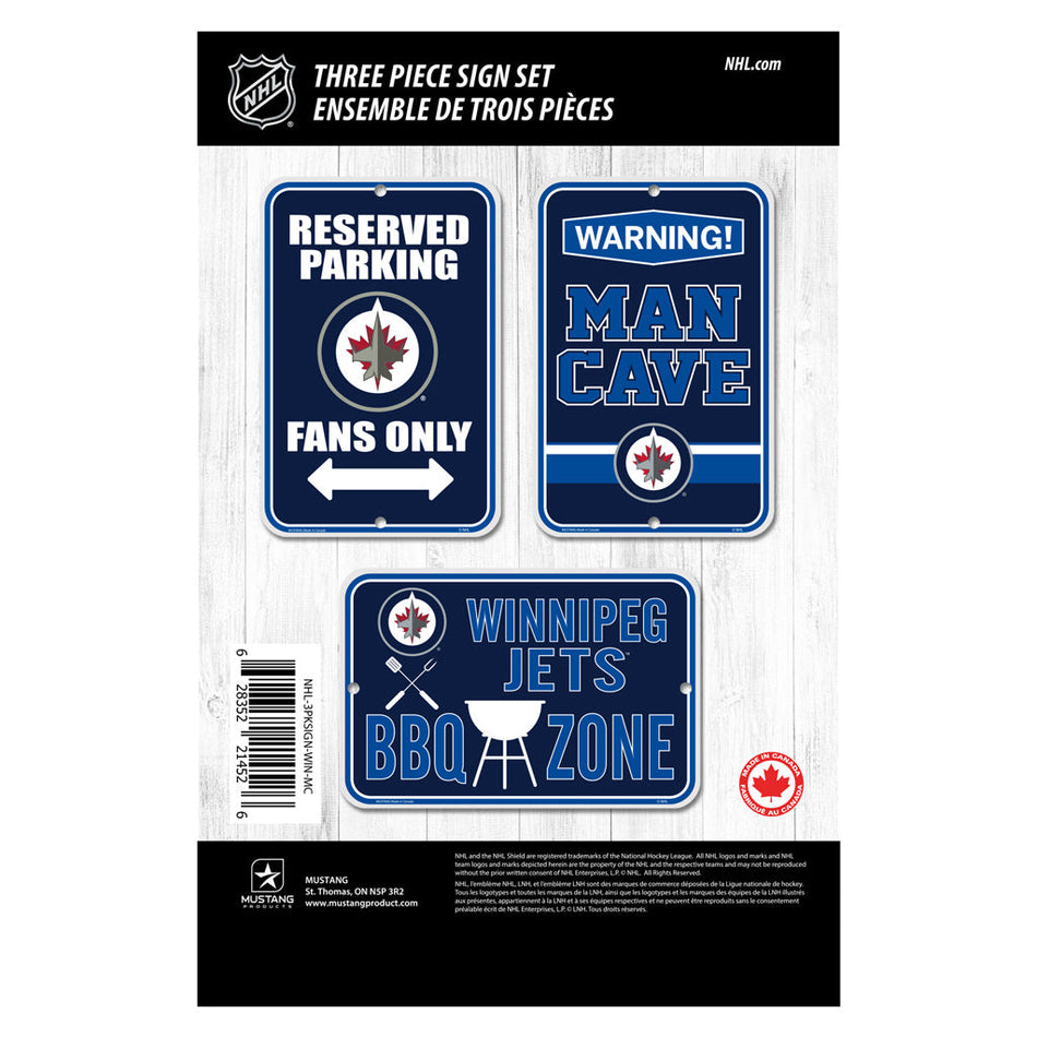 Winnipeg Jets 3 Pack Mini Sign Set