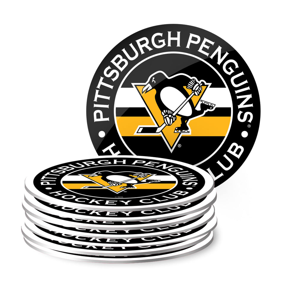 Pittsburgh Penguins Eight Pack Coaster Set - Hockey Hall of Fame