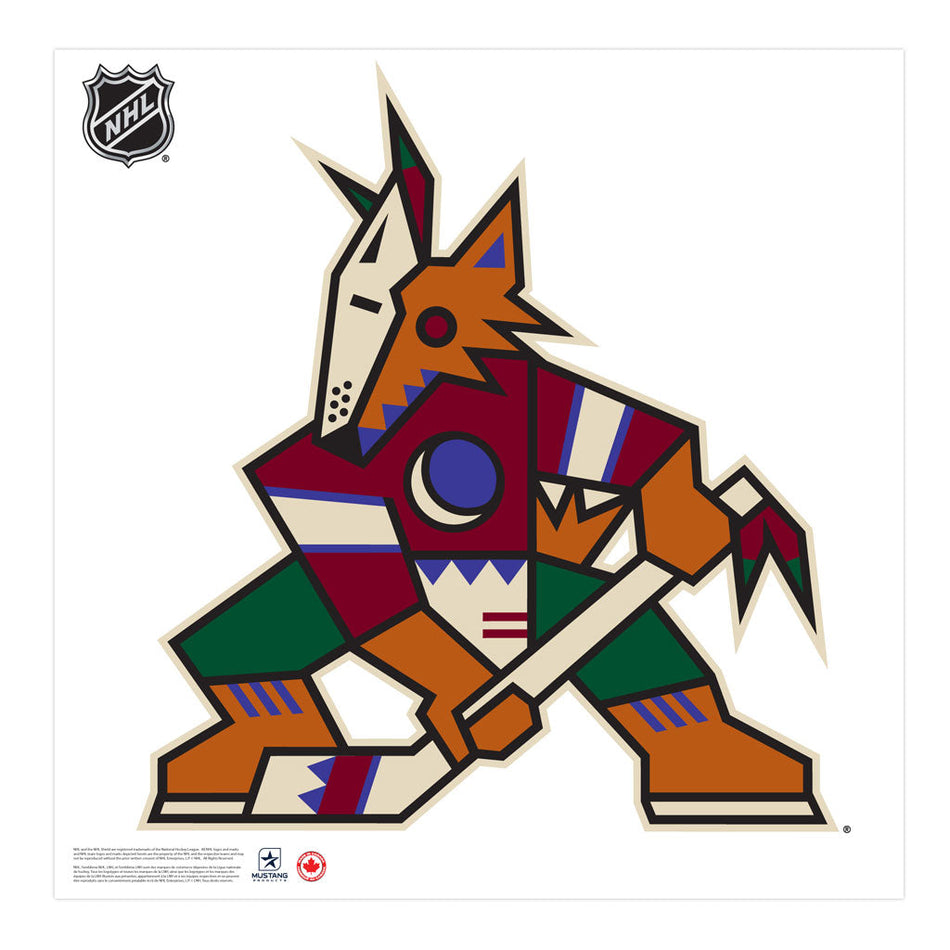 Arizona Coyotes 36x36 Team Repositionable Wall Vinyl