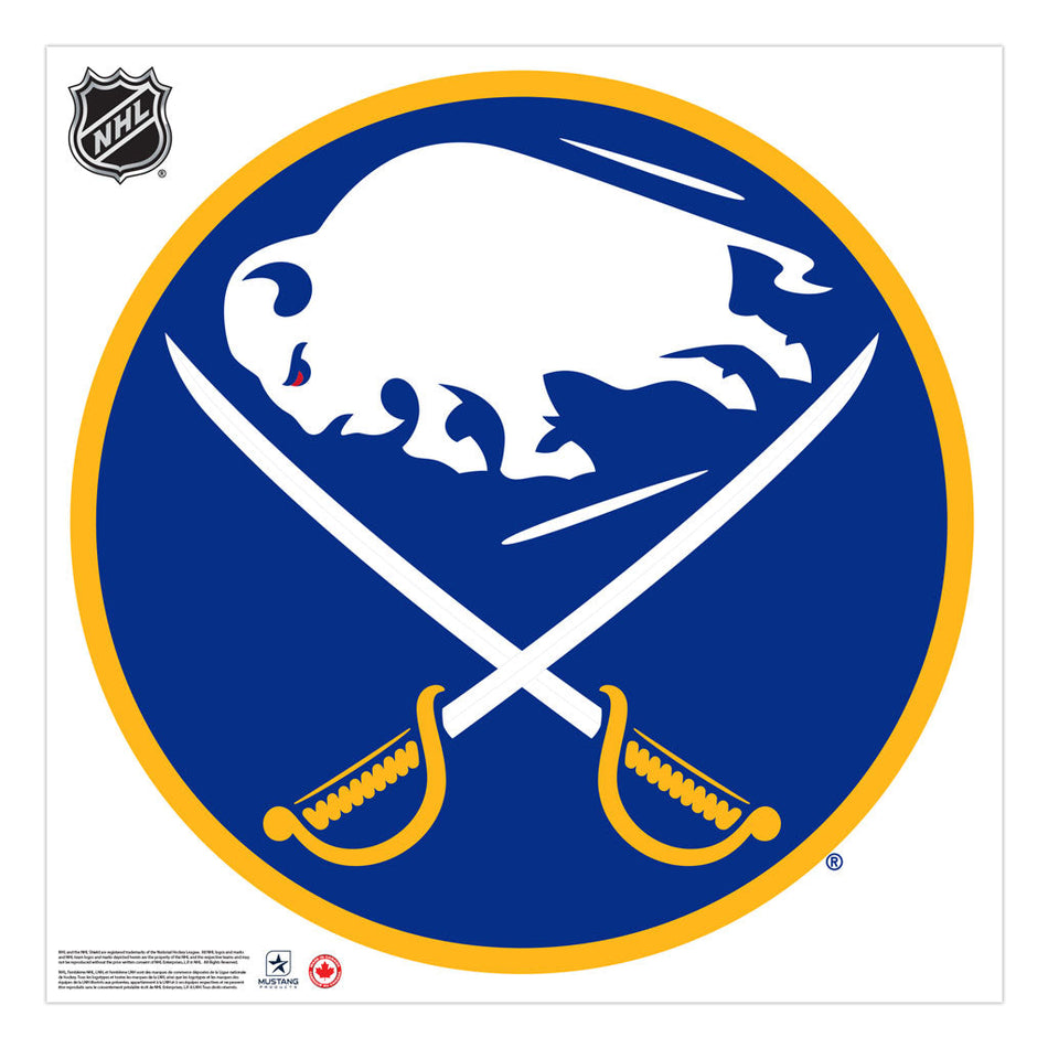 Buffalo Sabres 36x36 Team Reposistional Wall Vinyl