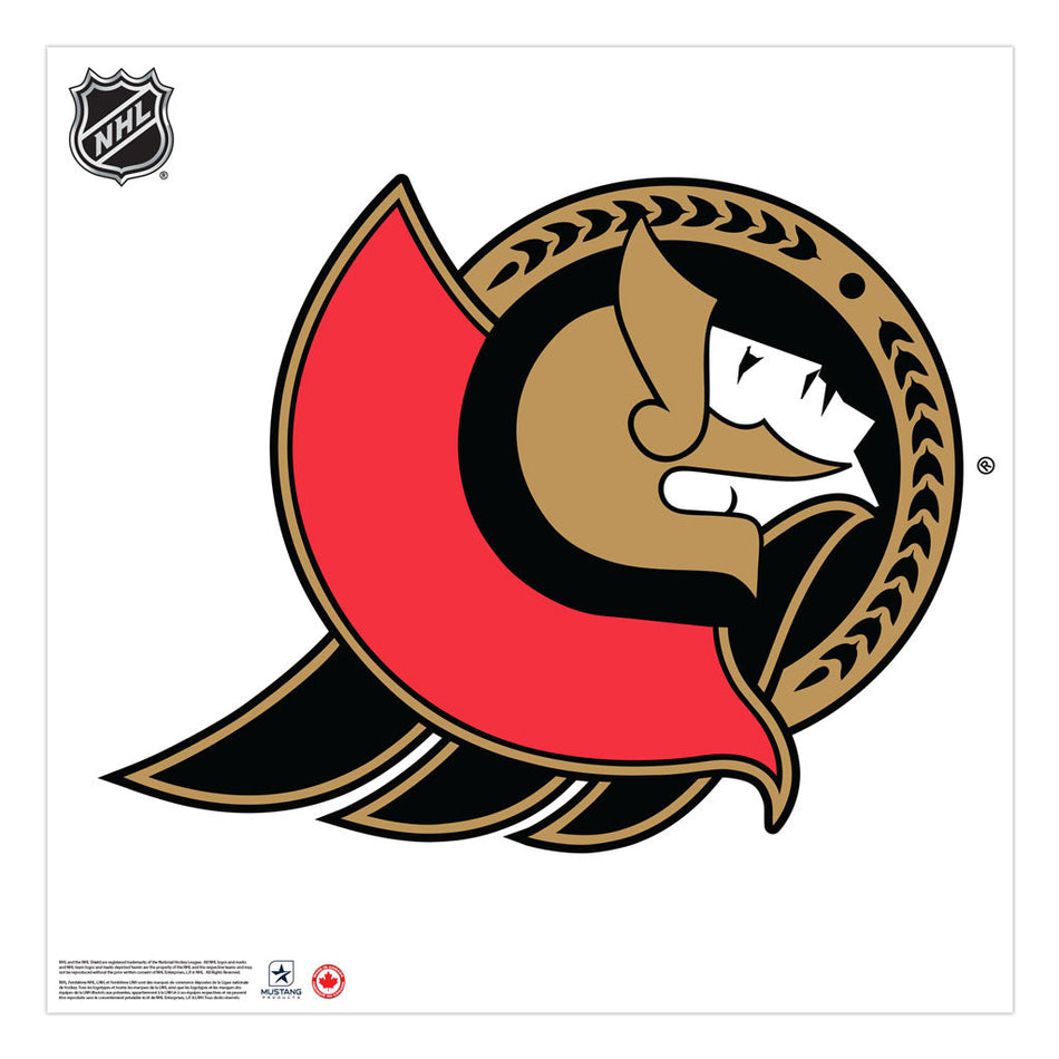 Ottawa Senators 36x36 Team Reposistional Wall Vinyl