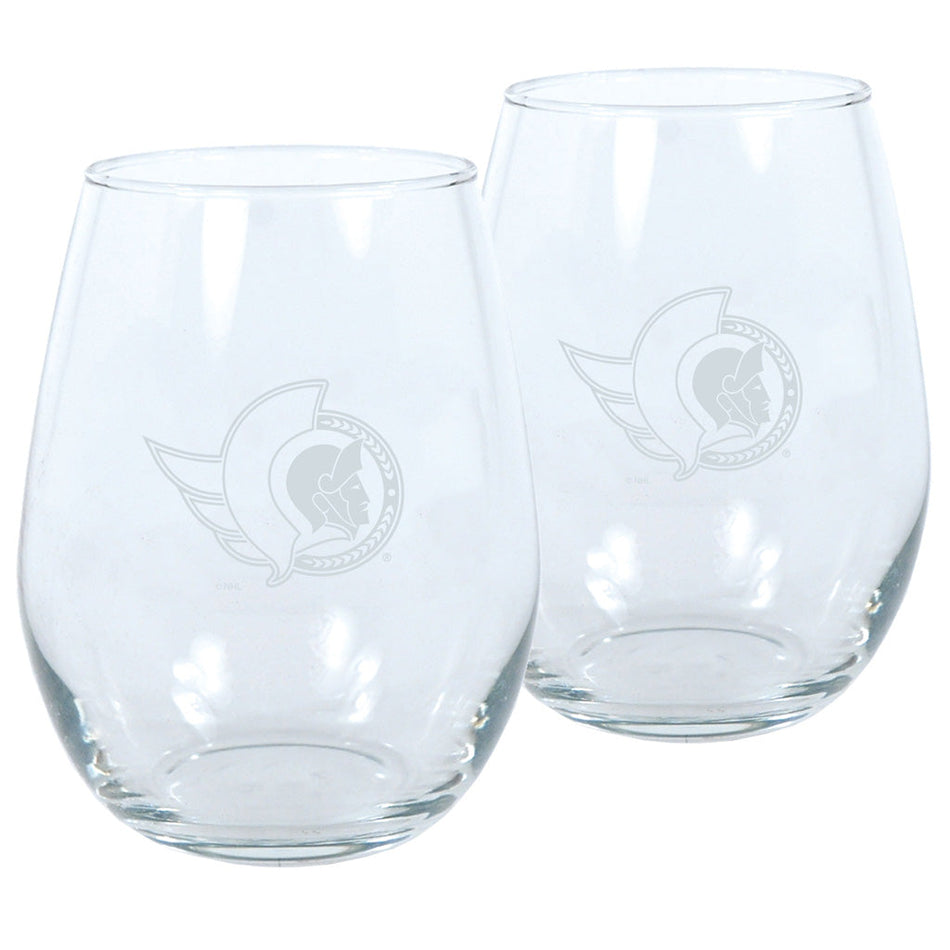 Ottawa Senators Wine Glass Set