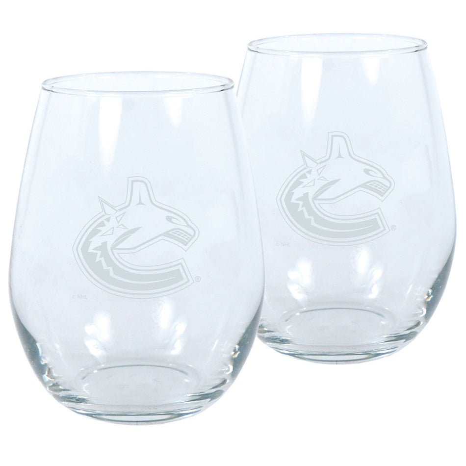 Vancouver Canucks Wine Glass Set