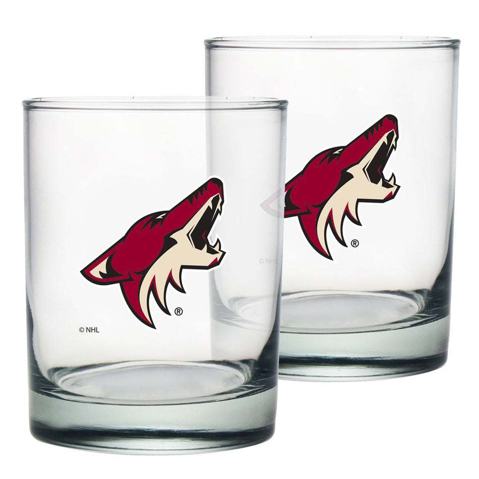 Arizona Coyotes 2pk Rocks Glass Set