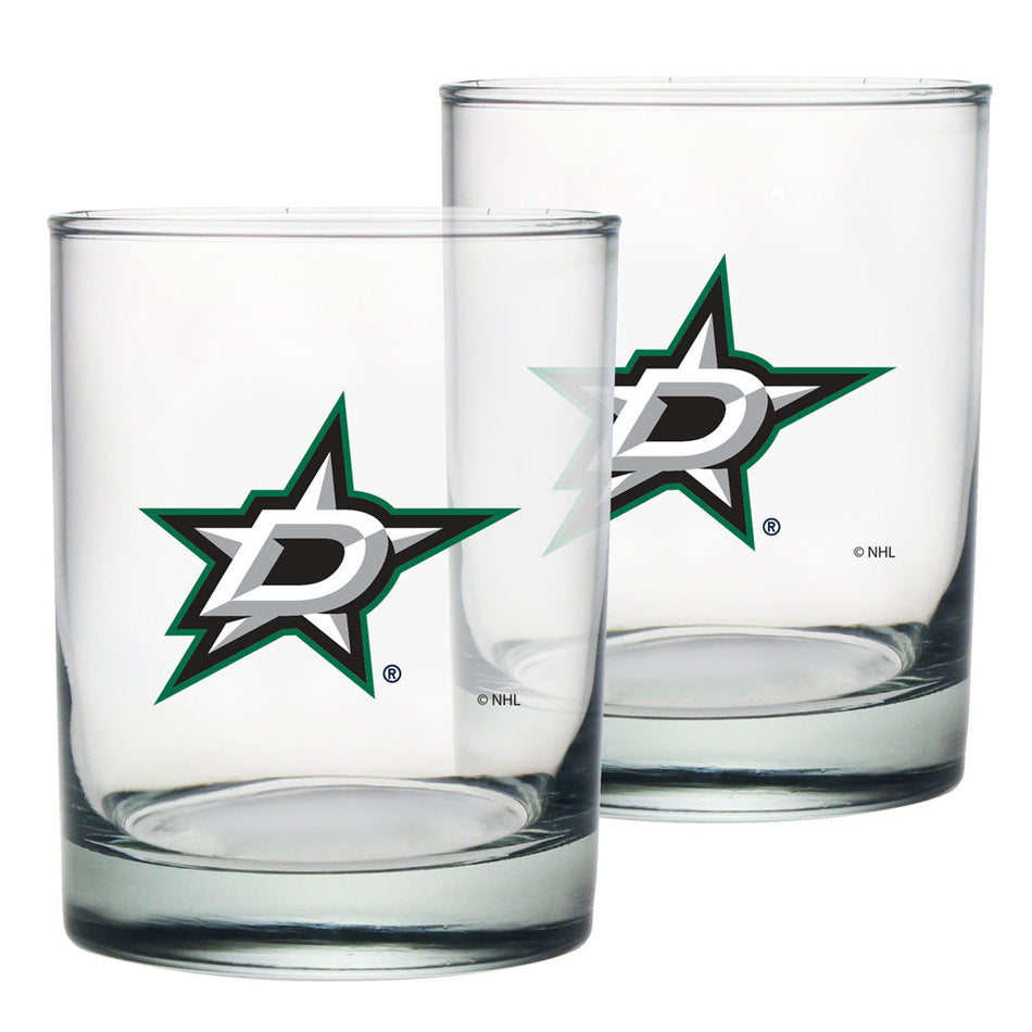 Dallas Stars 2pk Rocks Glass Set