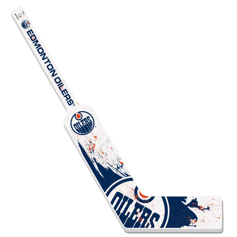 Edmonton Oilers Mini Stick | Wood Splatter Goalie Stick