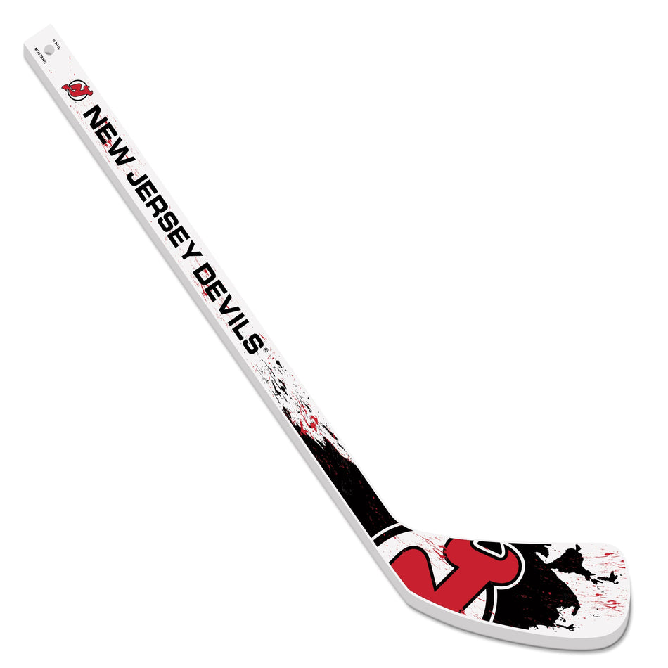 New Jersey Devils Mini Stick - Wood Splatter