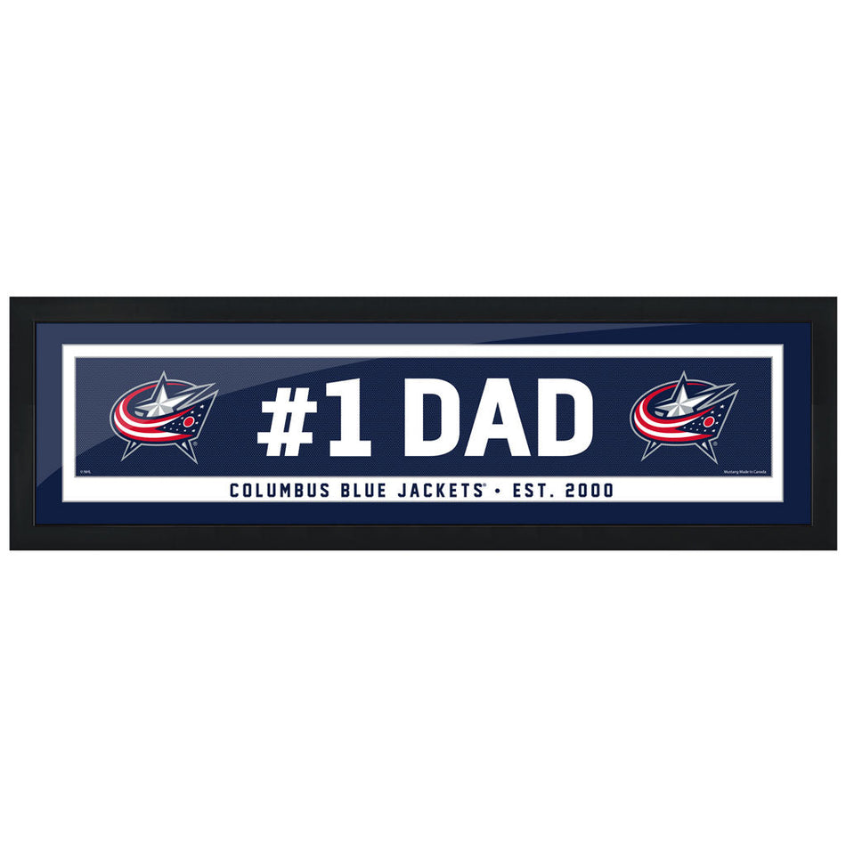 Columbus Blue Jackets #1 Dad 6x22 Frame