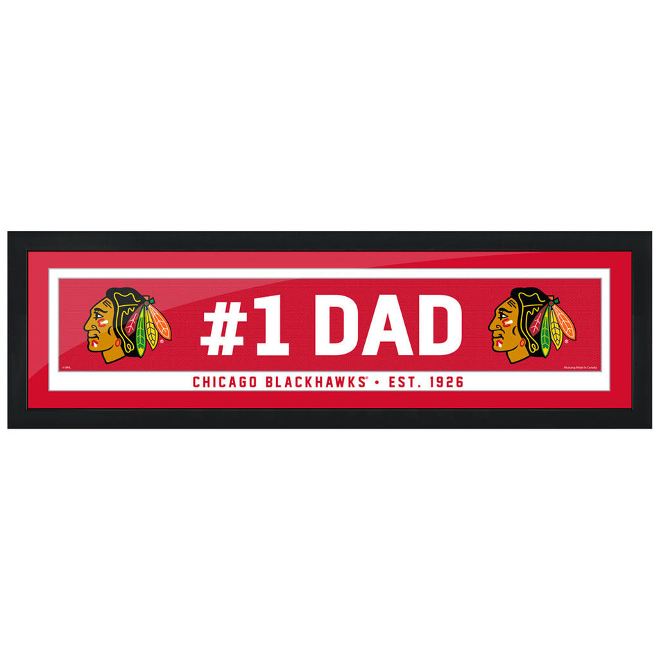 Chicago Blackhawks #1 Dad 6x22 Frame