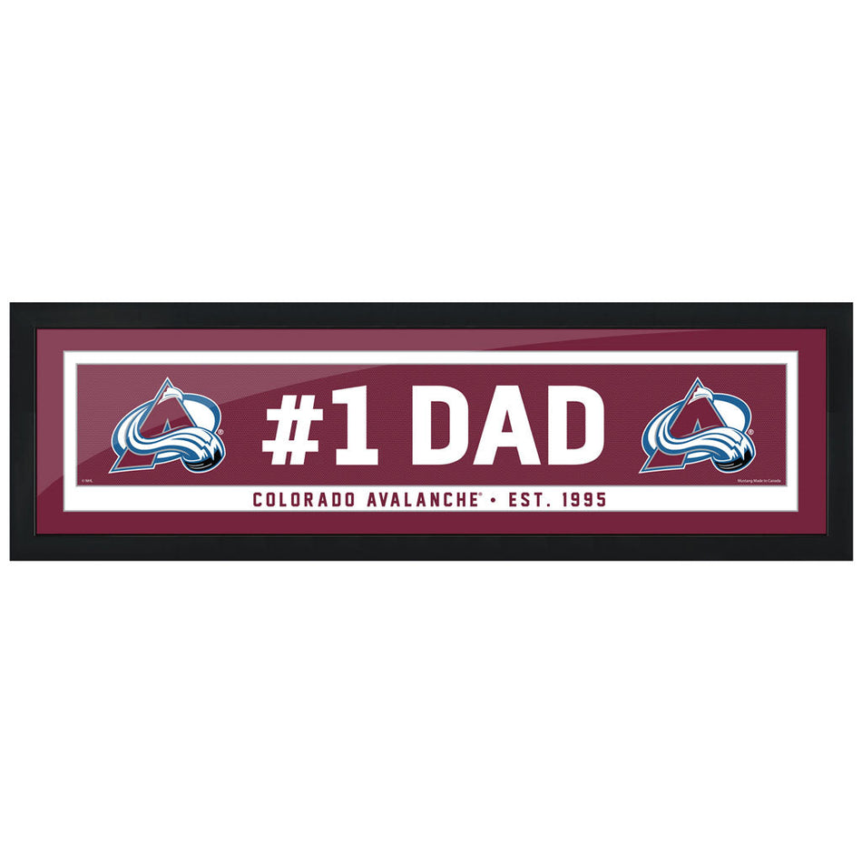 Colorado Avalanche #1 Dad 6x22 Frame